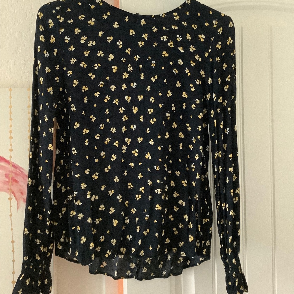 Long Sleeve Floral Blouse